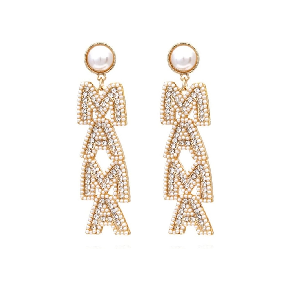 White Mama Earrings